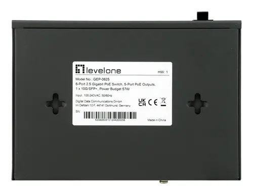 GEP-0625 switch No administrado 2.5G Ethernet (100/1000/2500) Energía sobre Ethernet (PoE) Negro - Imagen 5