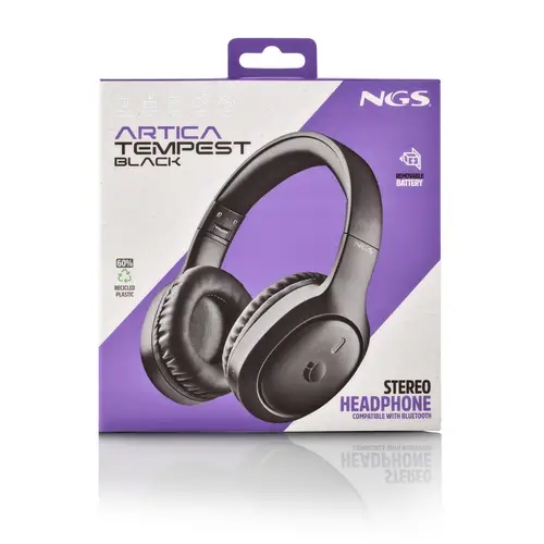 Artica Tempest Black Auriculares Inalámbrico y alámbrico Diadema Llamadas/Música USB Tipo C Bluetooth Negro - Imagen 7