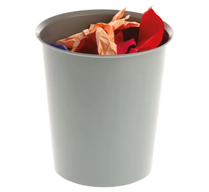 PAPELERA PLASTICO A-SERIES 14L GRIS 305AS-08
