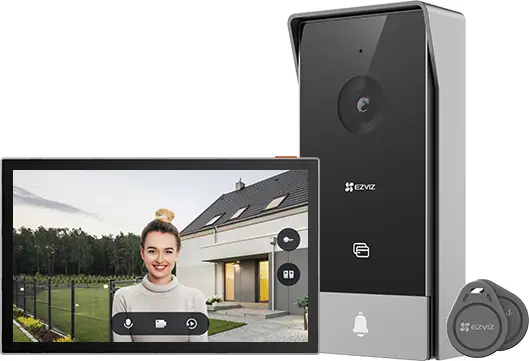 HP5 sistema de intercomunicación de video 17,8 cm (7") Negro, Pl..