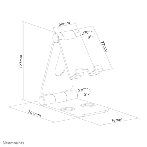 DS10-160SL1 Soporte para teléfonos de hasta 7" - plegable - universal - Imagen 14