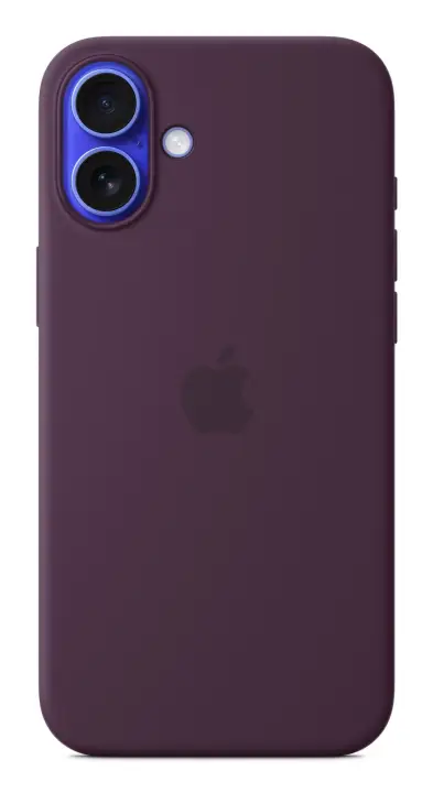 Funda de silicona con MagSafe para el iPhone 16 Plus - Ciruela