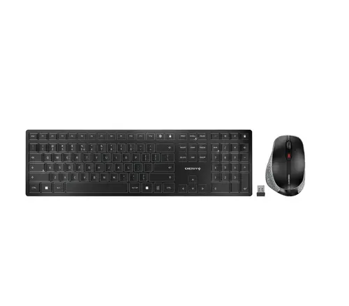 DW 9500 SLIM teclado Ratón incluido Universal RF Wireless + Bluetooth QWERTY Español Negro, Gris - Imagen 1