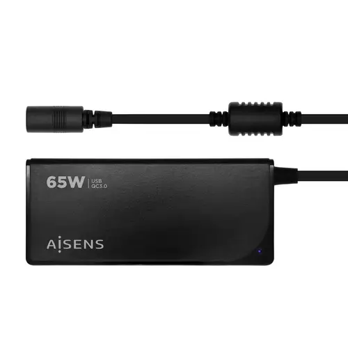 Cargador 65 W Automatico Universal Multitension Para Portatil Con 9 Conectores + USB-A QC.3.0 - Imagen 1