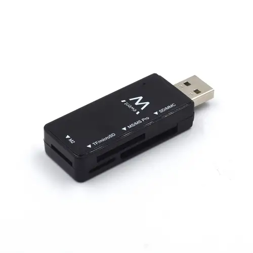 EW1049 lector de tarjeta USB 2.0 Negro - Imagen 1