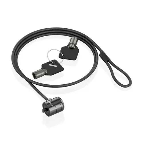Cable de seguridad con cerradura de llave para ordenador, monitor, portátil 1.5m - Imagen 3