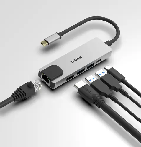 DUB-M520 base para portátil y replicador de puertos Alámbrico Thunderbolt 3 Aluminio - Imagen 3