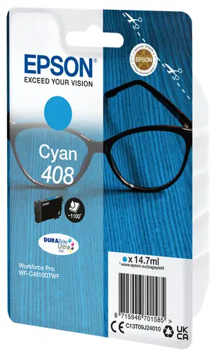 Singlepack Cyan 408 DURABrite Ultra Ink - Imagen 2