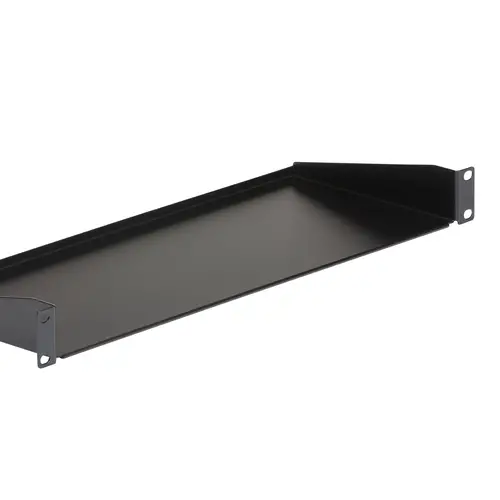 Bandeja Estante Fijo Voladizo Universal 1U de 19" Pulgadas para Rack Armario de Servidores - en Acero - Capacidad de 15kg - 7" (180mm) de Profundidad - Negro - Imagen 4
