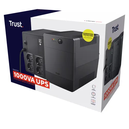 Paxxon sistema de alimentación ininterrumpida (UPS) 1 kVA 600 W 4 salidas AC - Imagen 5