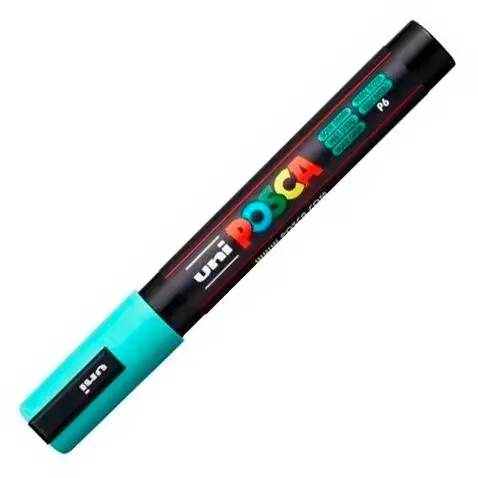 UNIBALL MARCADOR POSCA PC-5M NO PERMANENTE PUNTA FORMA DE BALA 1,8 - 2,5 MM VERDE MARINO