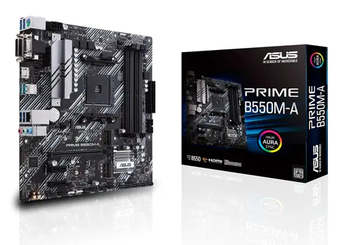 PRIME B550M-A AMD B550 Zócalo AM4 micro ATX - Imagen 1