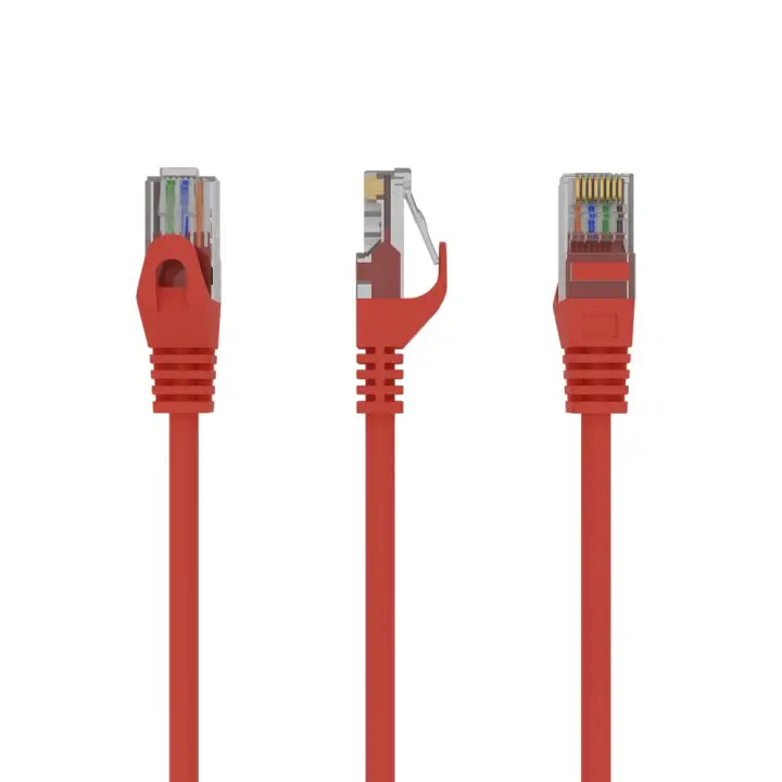 PP6U-0.5M cable de red Rojo 0,5 m Cat6 U/UTP (UTP)