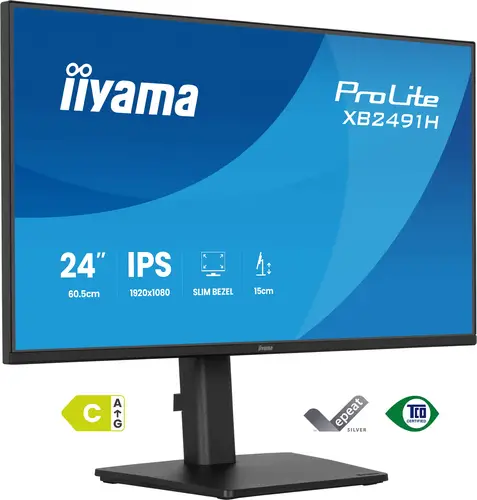 ProLite XB2491H-B1 pantalla para PC 60,5 cm (23.8") 1920 x 1080 Pixeles Full HD LCD Negro - Imagen 1