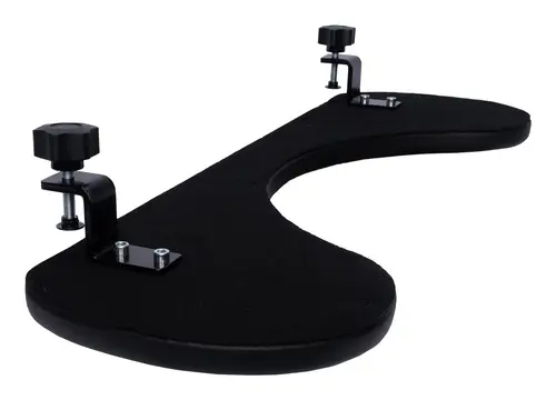 Reposabrazos R-Go, ergonómico, simétrico, con recorte abdominal, espuma blanda, negro - Imagen 4