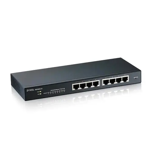 GS1900-8 Gestionado L2 Gigabit Ethernet (10/100/1000) Negro - Imagen 2