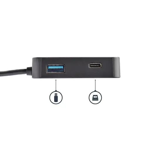 Adaptador Multipuertos USB C - Mini Dock Portátil USB-C 4K HDMI - Gigabit Ethernet - Hub USB 3.0 (1x USB-A 1x USB-C) - Adaptador Multi USB TipoC - Compatible con Thunderbolt 3 - Imagen 5