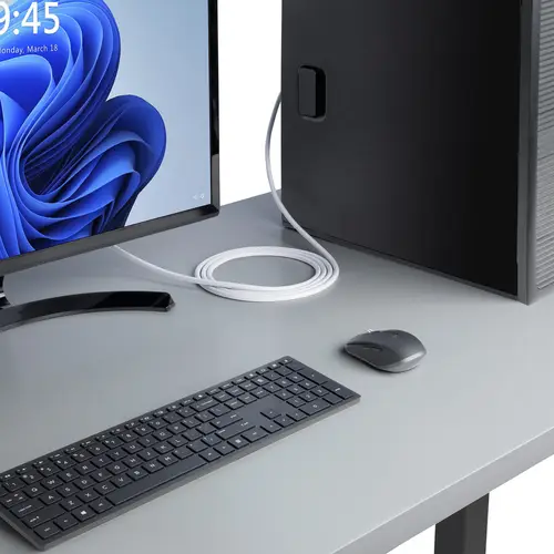 Cable DisplayPort 1.2 Certificado VESA Blanco de 1,8m - Cable DP 1.2 para Monitor - 4K 60Hz - 21,6Gbps - con Pestillo - Macho a Macho - Imagen 6