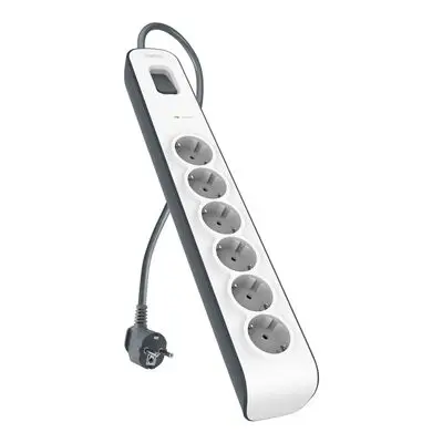 BSV603VF2M-V2 limitador de tensión Gris, Blanco 6 salidas AC
