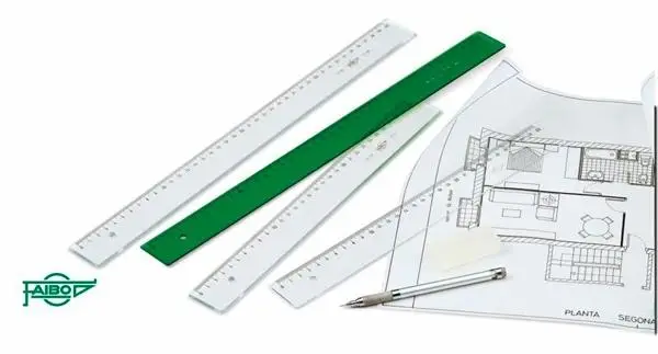 FAIBO REGLA 40 CM VERDE
