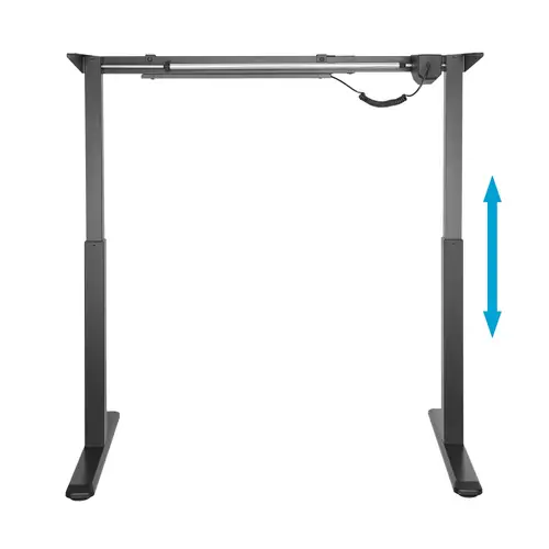 Bastidor De Escritorio Motorizado, Altura Ajustable Con Panel De Control, 80kg, Negro - Imagen 3