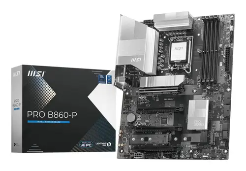 PRO B860-P placa base Intel B860 LGA 1851 (Socket V1) ATX - Imagen 1