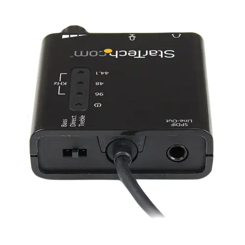Tarjeta de Sonido Estéreo USB Externa Adaptador Conversor con Salida SPDIF - Negro - Imagen 4
