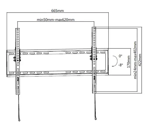 650334 Soporte de pared para TV de perfil bajo de 37"-75 - Imagen 7