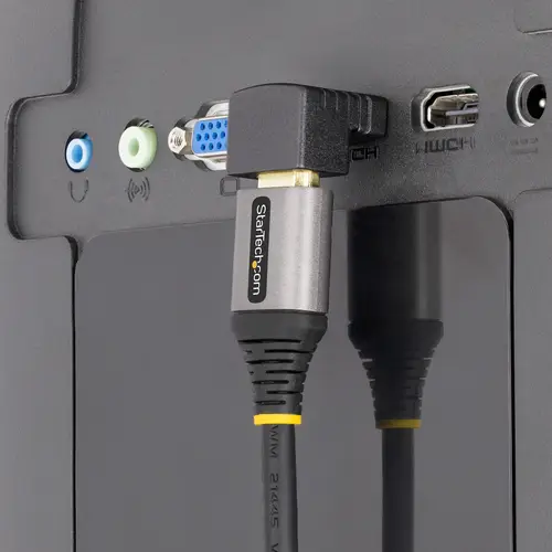 Adaptador HDMI 2.0 Acodado Hacia Arriba - Macho a Hembra - Adaptador HDMI en Ángulo Recto - Ahorrador de Puertos HDMI de Alta Velocidad 4K 60Hz - Imagen 6