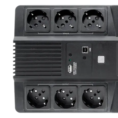 Scudo 3 LCD 800VA sistema de alimentación ininterrumpida (UPS) Línea interactiva 0,8 kVA 480 W 6 salidas AC - Imagen 5