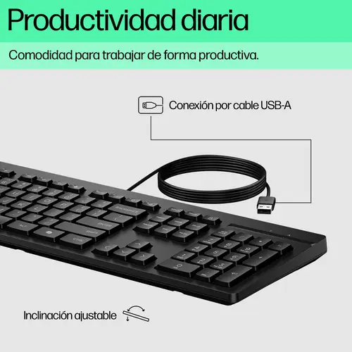 Teclado con cable USB 125 G2 - Imagen 3
