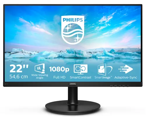V Line 221V8/00 pantalla para PC 54,6 cm (21.5") 1920 x 1080 Pixeles Full HD LED Negro - Imagen 2