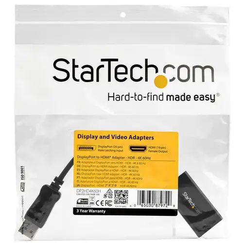 Adaptador DisplayPort a HDMI con HDR - 4K 60Hz - Negro - Imagen 6