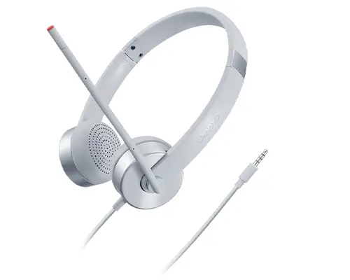 100 Stereo Analogue Headset Auriculares Oficina/Centro de llamadas Plata - Imagen 2
