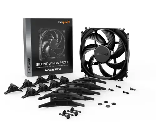 SILENT WINGS PRO 4 | 140mm PWM Carcasa del ordenador Ventilador 14 cm Negro 1 pieza(s) - Imagen 5
