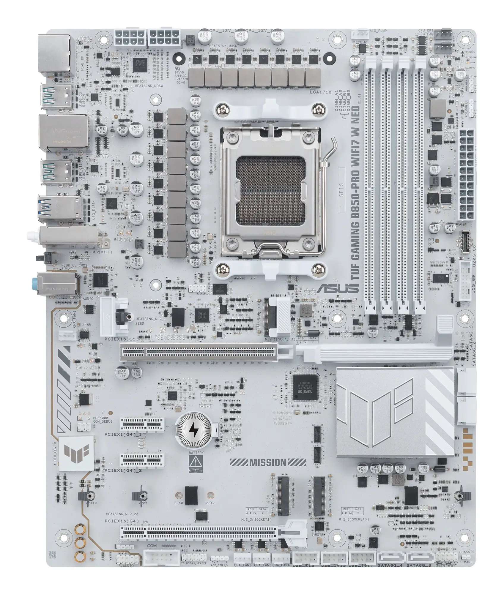 TUF GAMING B850-PRO WIFI7 W NEO AMD B850 Zócalo AM5 ATX