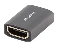 AD-HDMI-02 cambiador de género para cable HDMI-A female 2.1 Plata