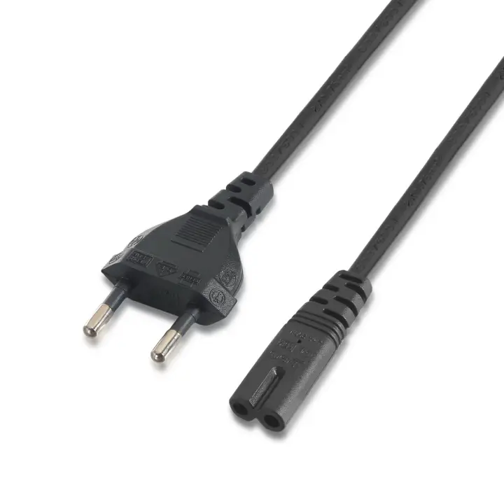 A132-0173 cable de transmisión Negro 1,5 m CEE7/7 C7 acoplador