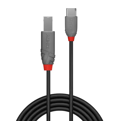 36941 cable USB USB 2.0 1 m USB C USB B Negro - Imagen 2