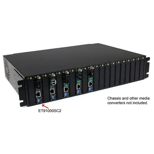 Conversor de Medios Gigabit Ethernet a Fibra Multi Modo Conector SC - 550m - Imagen 4