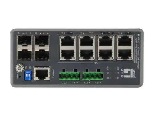 IGP-1271 switch Gestionado L3 Gigabit Ethernet (10/100/1000) Energía sobre Ethernet (PoE) Gris - Imagen 2