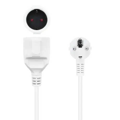 Cable de Alimentación Alargador, Blanco, 5 m - Imagen 3