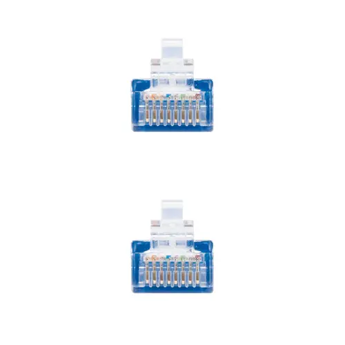 CABLE RED LATIGUILLO RJ45 CAT.6 UTP AWG24, AZUL, 0.5 M - Imagen 3