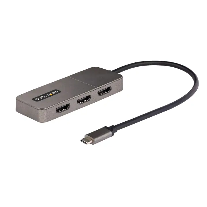Adaptador USB-C de 3 Puertos Multimonitor - Hub MST USB Tipo C a ..
