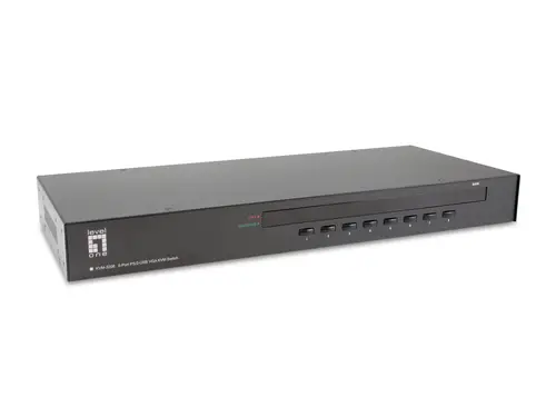 KVM-3208 interruptor KVM Montaje en rack Negro - Imagen 1