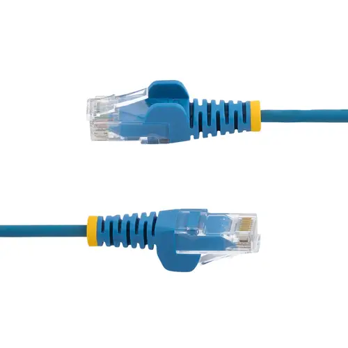 Cable Cat6 de 50cm - Delgado - con Conectores RJ45 sin Enganches - Azul - Imagen 3