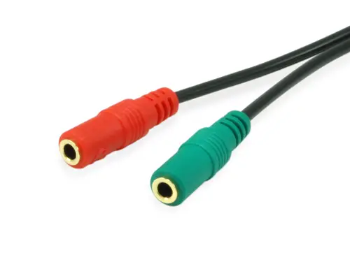 147943 cable de audio 1,5 m 2 x 3.5mm 3,5mm Negro - Imagen 2