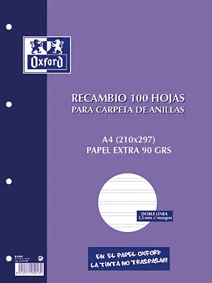 OXF REC 100H A4 90G PT3.5C/M 121051994