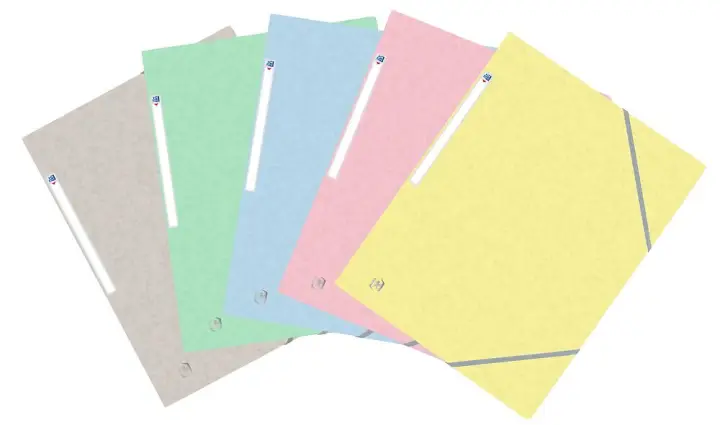 400117805 carpeta Cartón Azul, Verde, Gris, Amarillo, Rosa A4