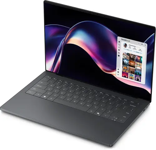XPS 14 DA14260 Copilot+ PC Intel Core Ultra X7 358H Portátil 35,6 cm (14") Pantalla táctil 2.8K 32 GB LPDDR5x-SDRAM 1 TB SSD Wi-Fi 7 (802.11be) Windows 11 Pro Grafito Español - Imagen 4
